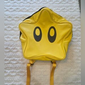 Super Mario Inspired Yellow Star Backpack Kawaii Mini Bag